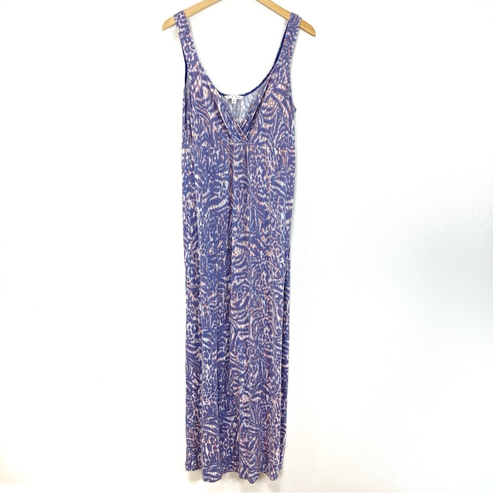 CAbi Maxi Purple Pattern Dress Stretch Women’s Sz Large #852
